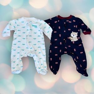 Carter’s Baby Boy’s Sleeper Footie Pajamas Size 6 Months